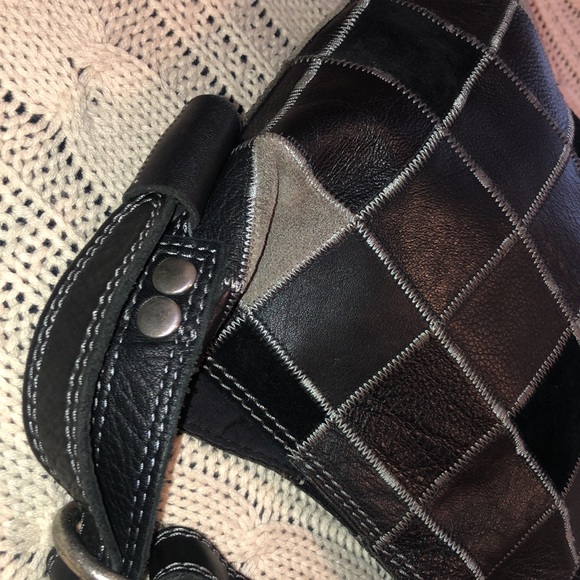 Lucky Brand Leather shoulder Bag Messenger Crossbody Satchel Saddle - Picture 5 of 12